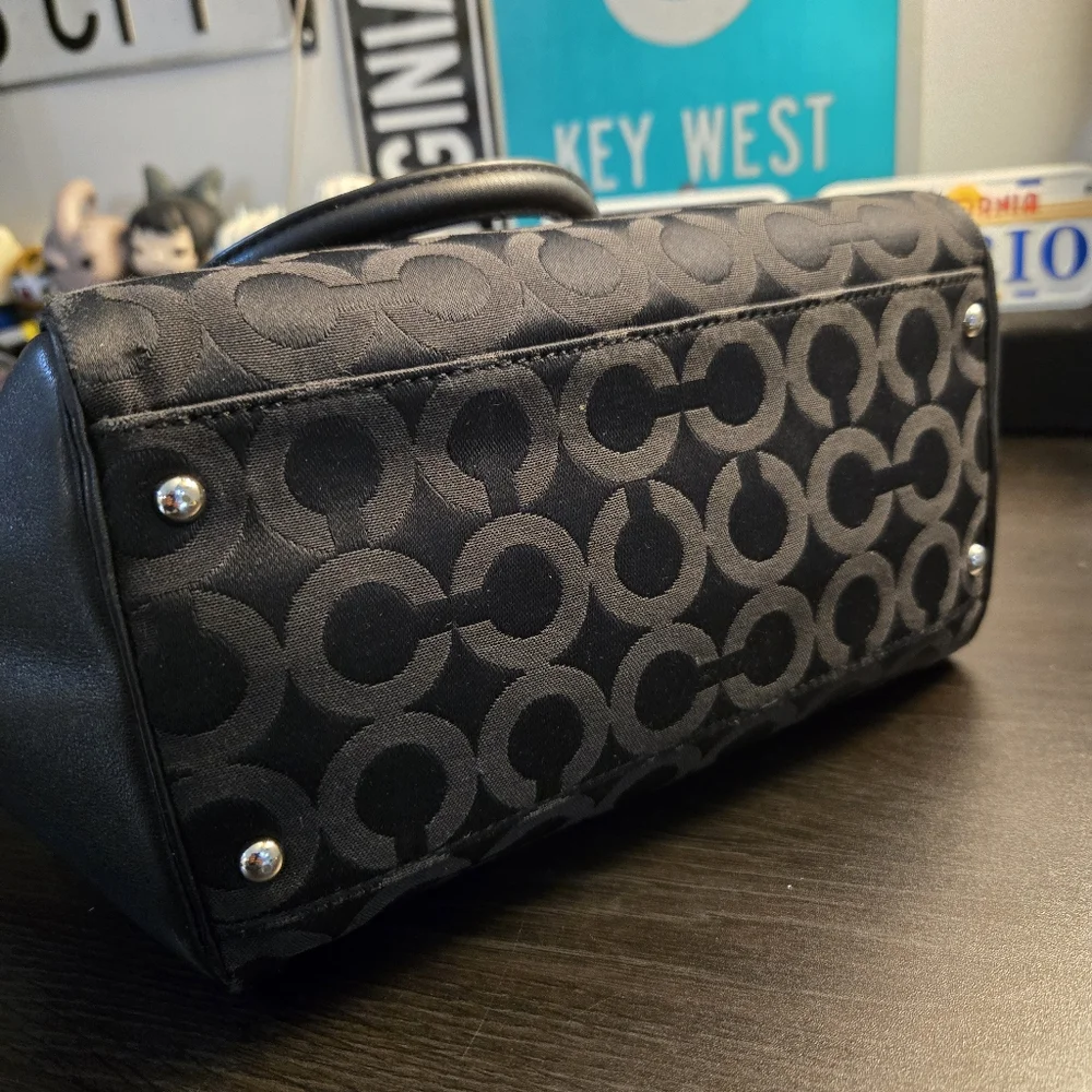 Coach Madison Op Art Sateen Mini Satchel - Picture 8 of 15